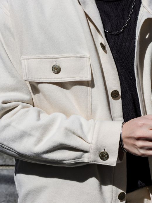 AMBERGLEAM SWEAT TRACKER JACKET / Vanilla