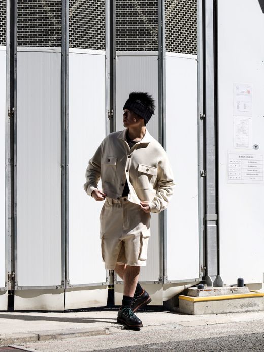 AMBERGLEAM SWEAT TRACKER JACKET / Vanilla