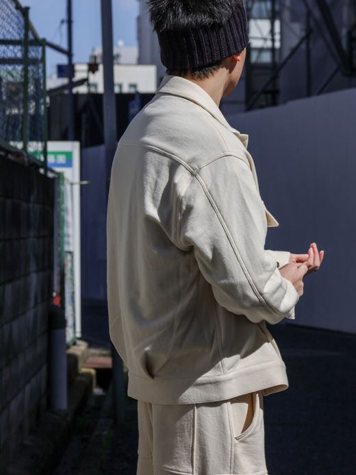 AMBERGLEAM SWEAT TRACKER JACKET / Vanilla