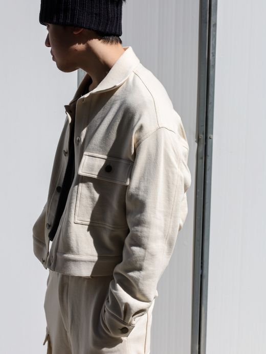 AMBERGLEAM SWEAT TRACKER JACKET / Vanilla