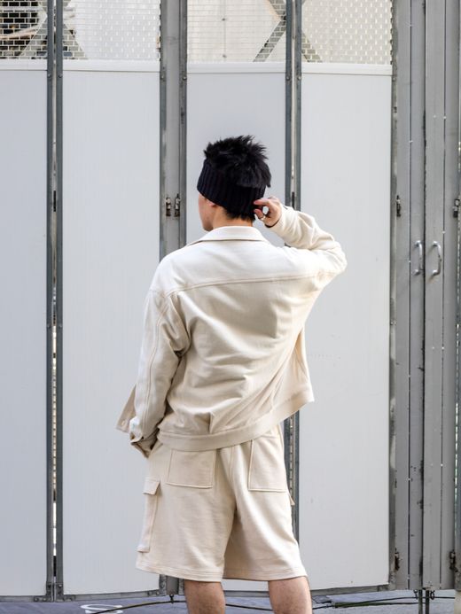 AMBERGLEAM SWEAT TRACKER JACKET / Vanilla