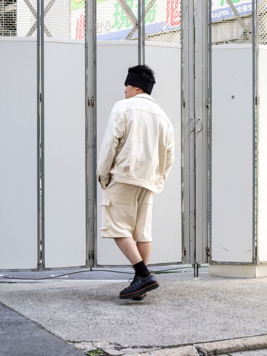 AMBERGLEAM SWEAT TRACKER JACKET / Vanilla