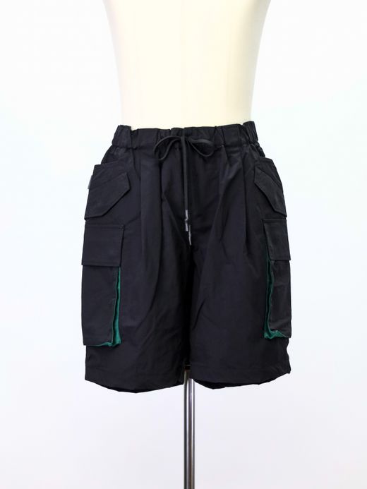 S.F.C 6 POCKET SHORTS / Black×green