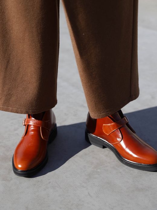 AMBERGLEAM LEATHER TAP SHOES / Camel