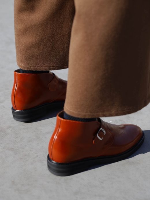 AMBERGLEAM LEATHER TAP SHOES / Camel