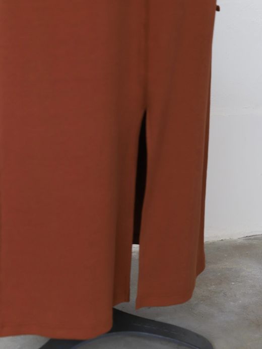 AMBERGLEAM STRETCH RIB ART DRESS / 4colors