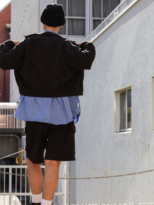 AMBERGLEAM SWEAT HALF PANTS / Charcoal