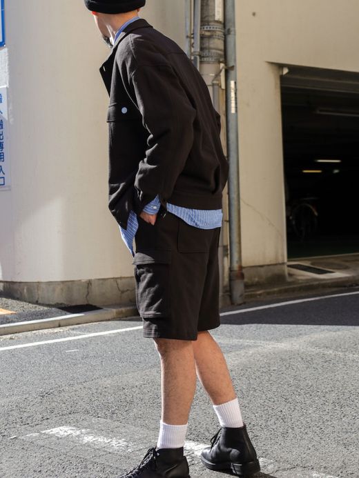 AMBERGLEAM SWEAT HALF PANTS / Charcoal