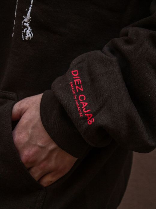 TENBOX SCULL ZIP HOODIE / Brown