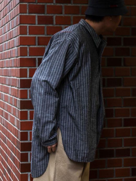 ANACHRONORM PULLOVER LONG SHIRTS / Charcoal