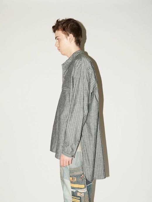 ANACHRONORM PULLOVER LONG SHIRTS / Charcoal
