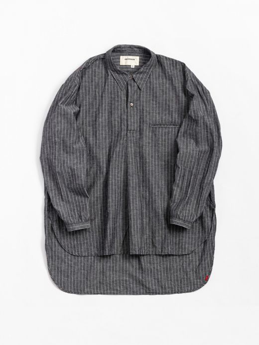 ANACHRONORM PULLOVER LONG SHIRTS / Charcoal