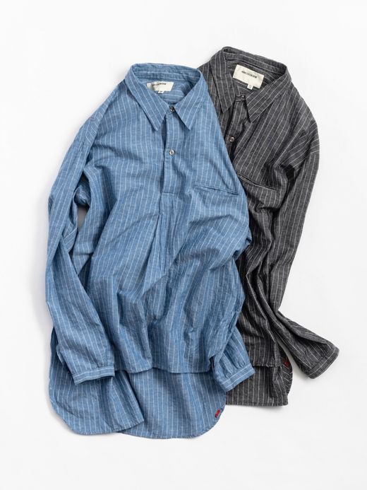 ANACHRONORM PULLOVER LONG SHIRTS / Charcoal