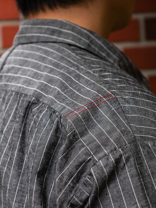 ANACHRONORM PULLOVER LONG SHIRTS / Charcoal