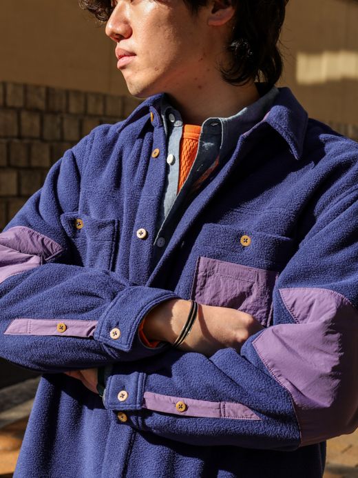 THE UNION FLEECE HUNTER SHIRTS / Navy