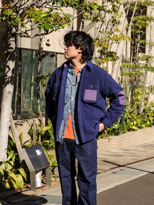 THE UNION FLEECE HUNTER SHIRTS / Navy