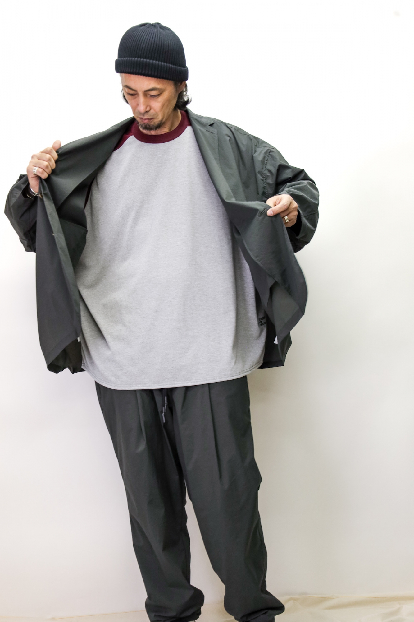 S.F.C NYLON SHIRTS JACKET / Khaki | FLATBUSH（フラット