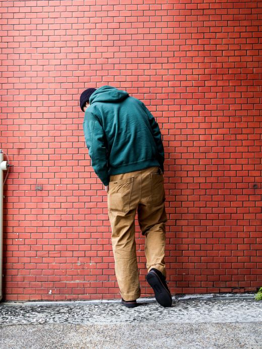 THE UNION RIB HOODIE / Green