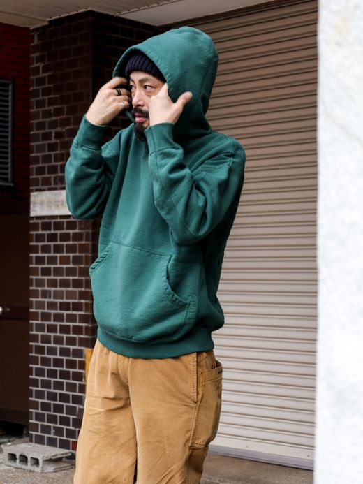 THE UNION RIB HOODIE / Green