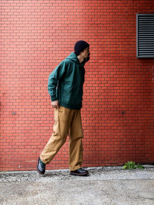 THE UNION RIB HOODIE / Green