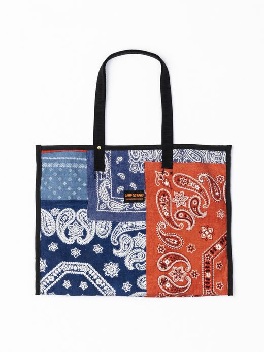 ANACHRONORM REVERSIBLE CAMP STEADY TOTE BAG / Black×multicolor