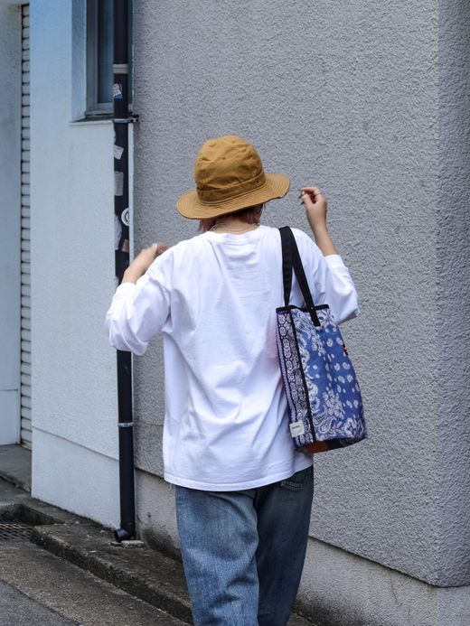 ANACHRONORM REVERSIBLE CAMP STEADY TOTE BAG / Black×multicolor
