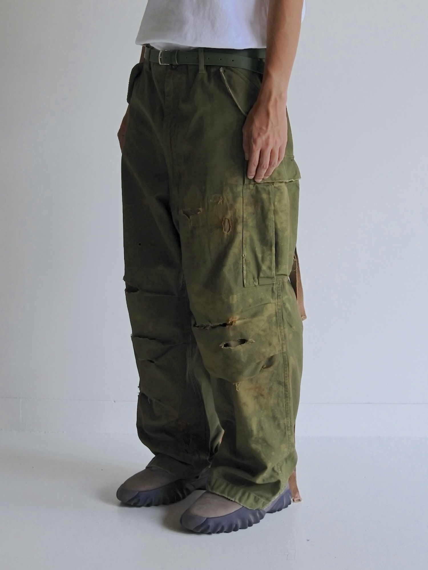 ANACHRONORM M-51 DAMAGED FIELD CARGO PANTS / Olive
