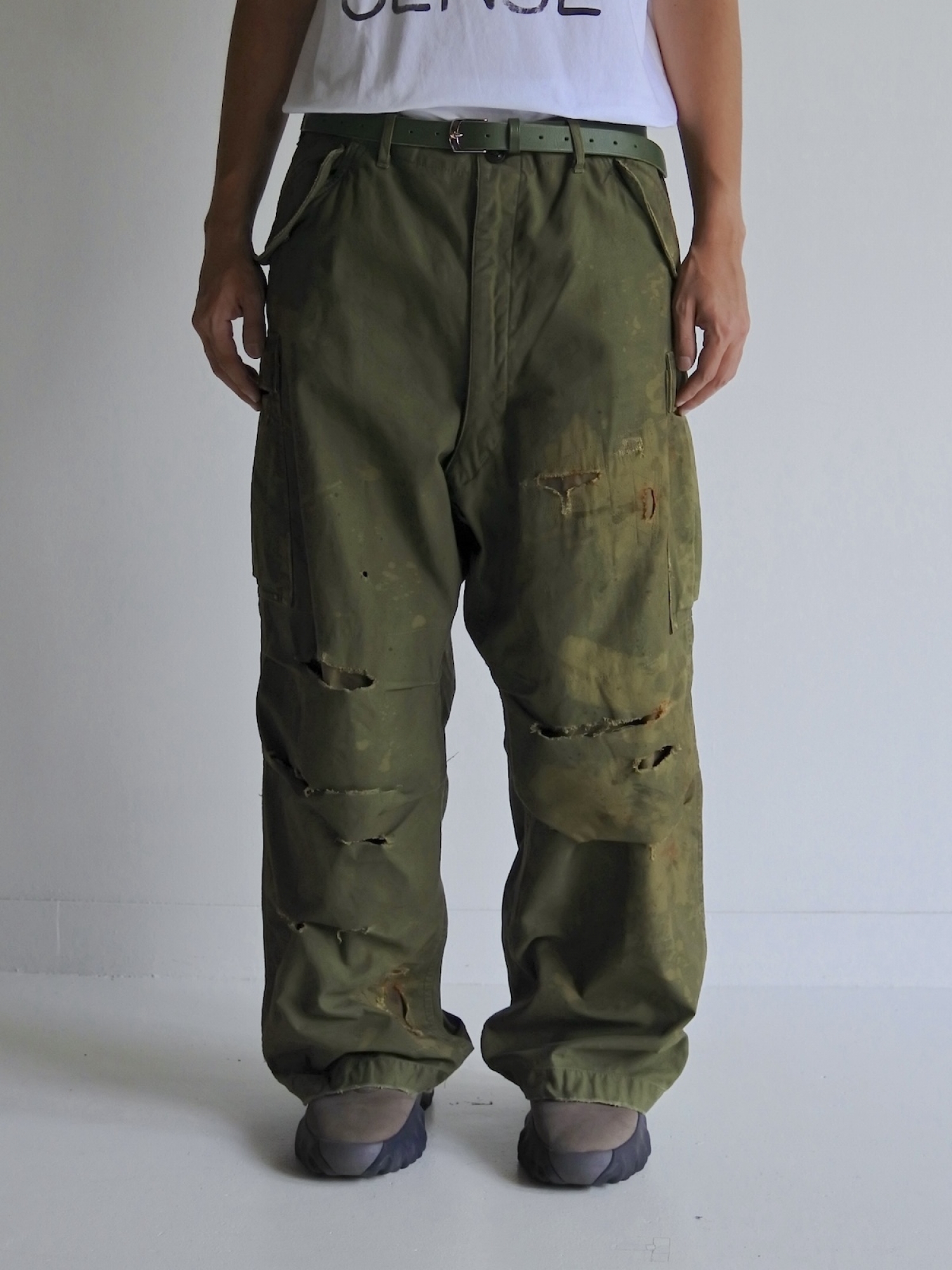 ANACHRONORM M-51 DAMAGED FIELD CARGO PANTS / Olive