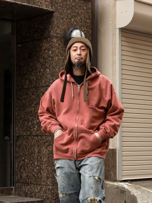 ANACHRONORM DYED 50/50 FULLZIP PARKA / Orange