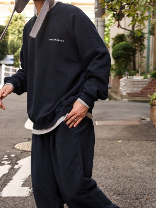 S.F.C SFC RAGLAN CREW / D navy