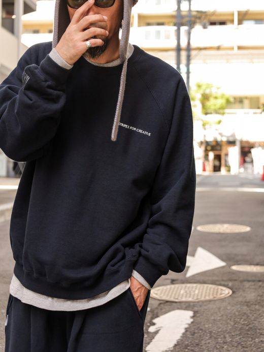 S.F.C SFC RAGLAN CREW / D navy