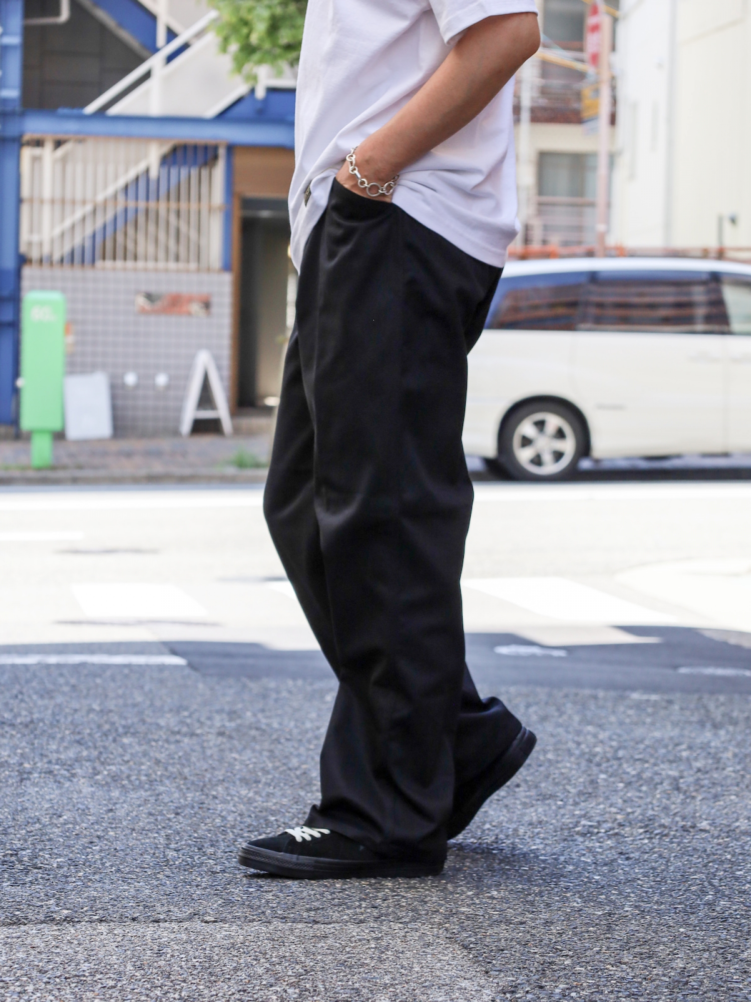 LIFT UP T/C FRISCO PANTS / Black | FLATBUSH（フラットブッシュ