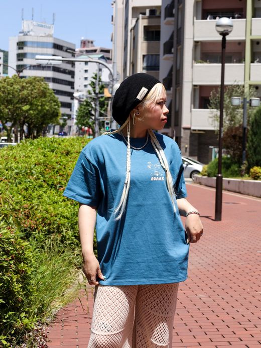 ROARK REVIVAL "ROADTRIP CLUB" FINE TECH DRY TEE / Steel blue