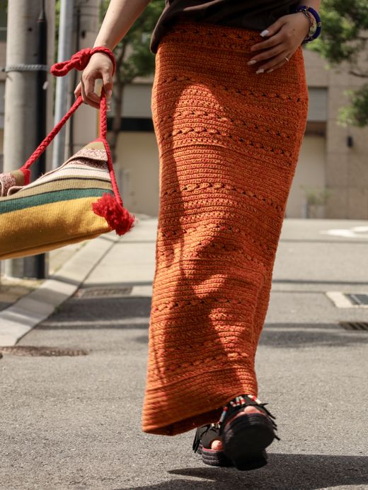 AMBERGLEAM HANDMADE CROCHET SKIRT / 3colors