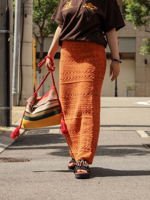AMBERGLEAM HANDMADE CROCHET SKIRT / 3colors