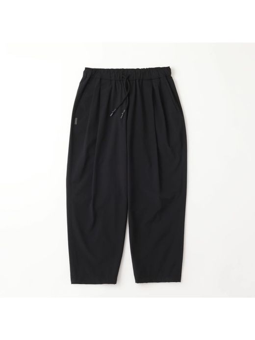 S.F.C WIDE TWO TUCK PANTS(NYLON) / Black