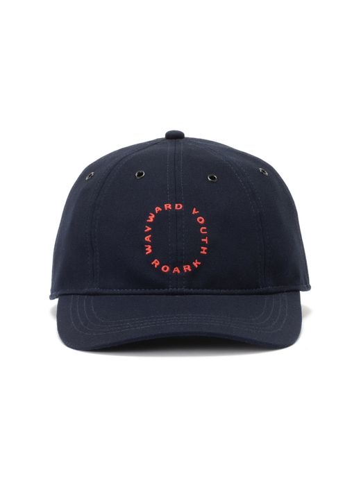 ROARK REVIVAL "WAYWARD YOUTH" WOOLY 8 PANEL CAP-MID HEIGHT / Navy
