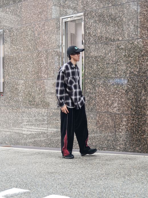 Audience 10/2 ヘビーツイル ヴィンテージチェック ワークジャケット / Ombre check