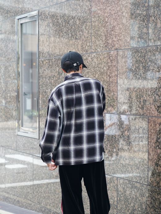 Audience 10/2 ヘビーツイル ヴィンテージチェック ワークジャケット / Ombre check