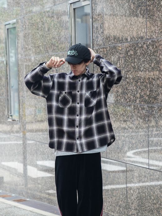 Audience 10/2 ヘビーツイル ヴィンテージチェック ワークジャケット / Ombre check