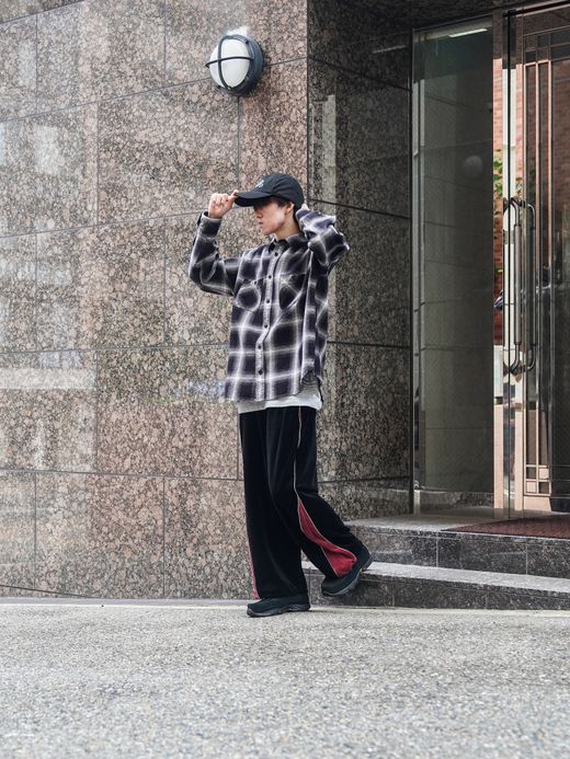 Audience 10/2 ヘビーツイル ヴィンテージチェック ワークジャケット / Ombre check