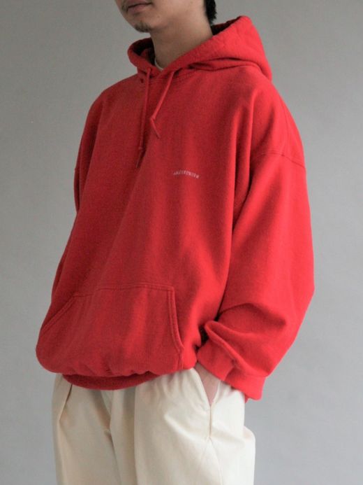 ANACHRONORM EMBROIDED 50/50 HOODED PARKER / Red