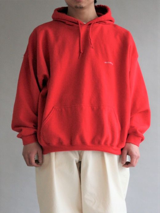 ANACHRONORM EMBROIDED 50/50 HOODED PARKER / Red