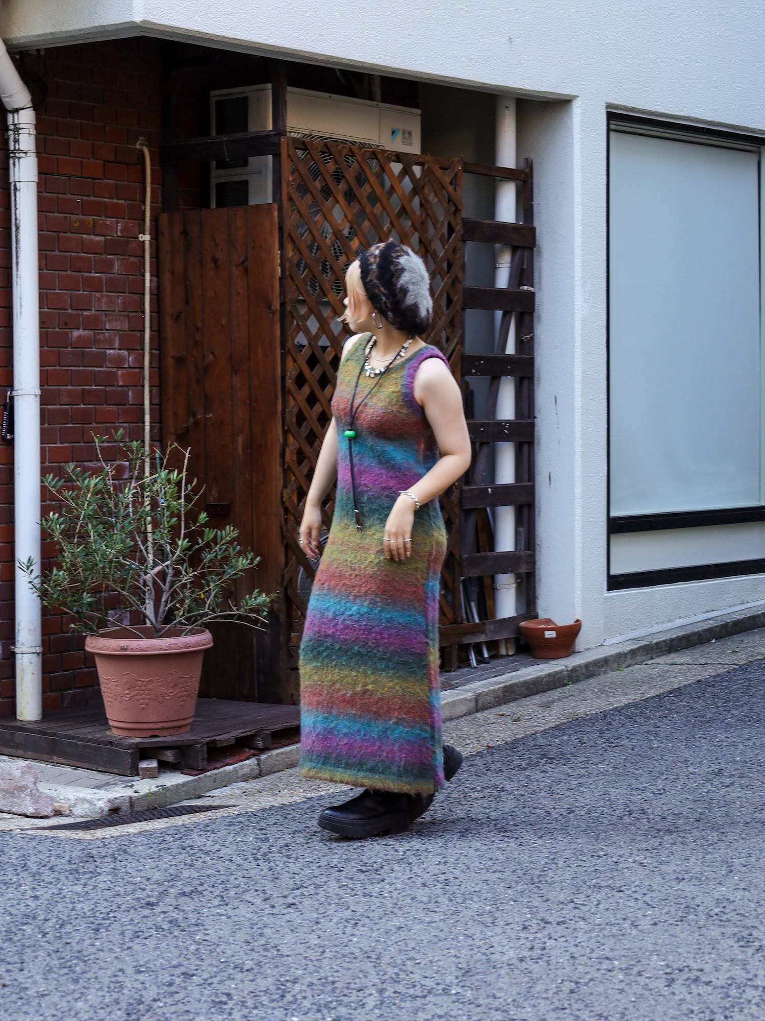 AMBERGLEAM SOFT LIGHT KNIT DRESS / 3colors | FLATBUSH（フラット