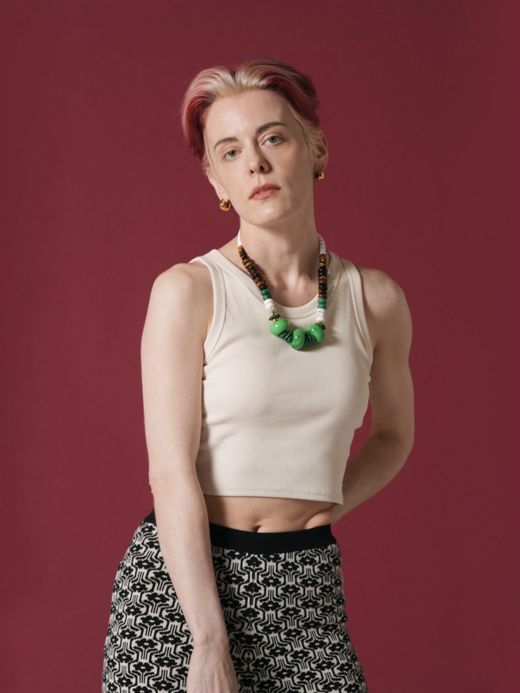 AMBERGLEAM STRETCH RIB BRA TANKTOP / 3colors