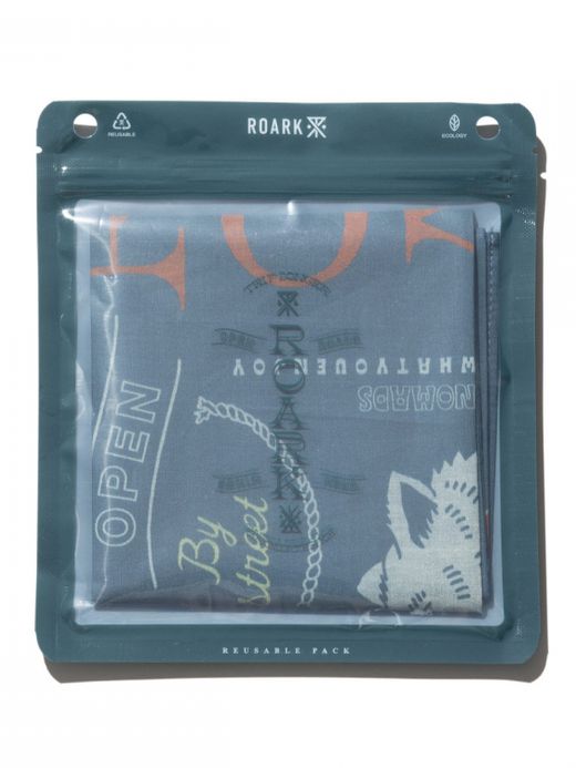 ROARK REVIVAL "GNARWAY" TRIP BANDANA / Navy