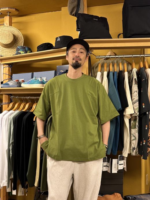 AMBERGLEAM PANEL BASIC T-SHIRT(2023SS) / 5colors
