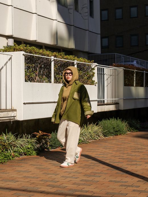 THE UNION FLEECE HUNTER SHIRTS / Green