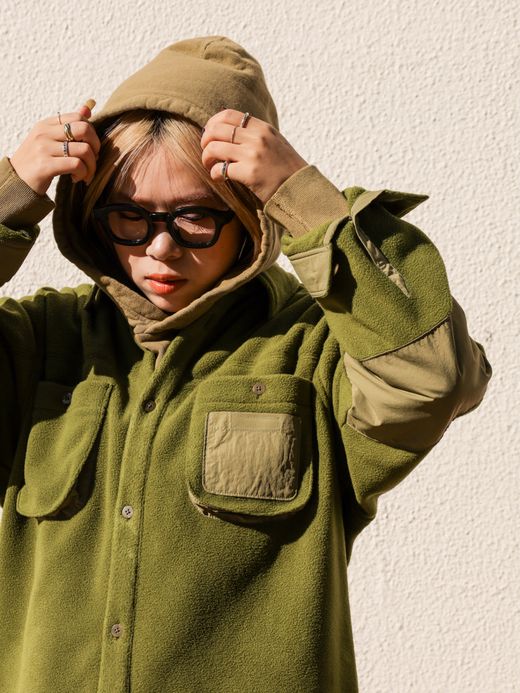 THE UNION FLEECE HUNTER SHIRTS / Green