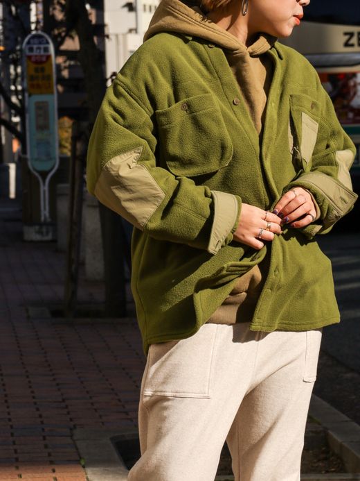 THE UNION FLEECE HUNTER SHIRTS / Green